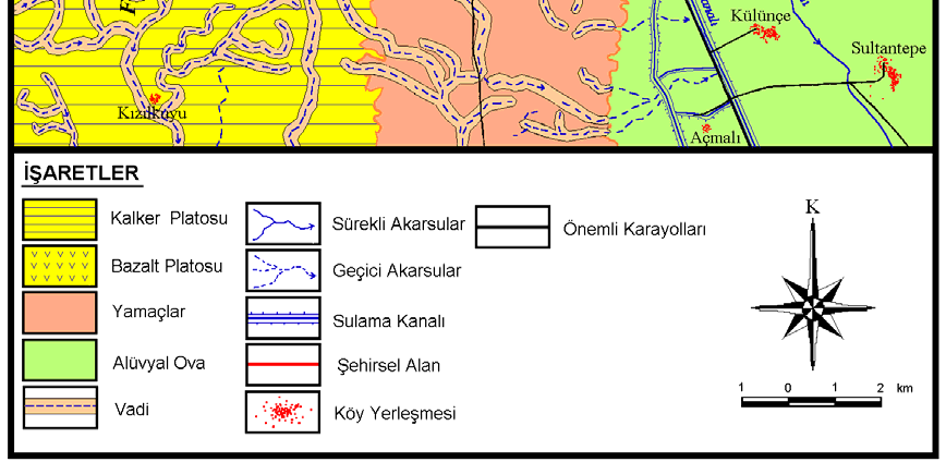 Şanlıurfa ve çevresinin ana morfolojik birimleri Hidrografya Şanlıurfa ilinin drenajı Fırat Nehri ve kolları tarafından sağlanır.