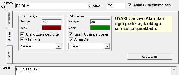 Eğer, yazım esnasında herhangi bir hata yapar isek, kaydet tuşuna bastığımızda, program bir hata olduğunu gösteren uyarı penceresi açacaktır.