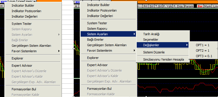 Bu tablo tanımladığınız değişkenlerin olası değerleri için, seçtiğiniz sayıdaki en iyi X getiri sonucunu gösterir. Mesela yukarıda en iyi 5 getiri seçilmiş olup, bunların sonuçları görülmektedir.