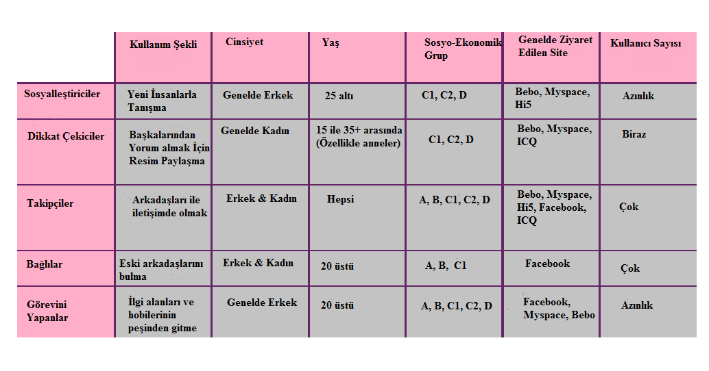 53 Şekil 5: Sosyal Ağ Siteleri Kullanıcı Grupları Kaynak : Ofcom, 2008. Sosyal ağ sitelerine olan penetrasyon her geçen gün artmaktadır.