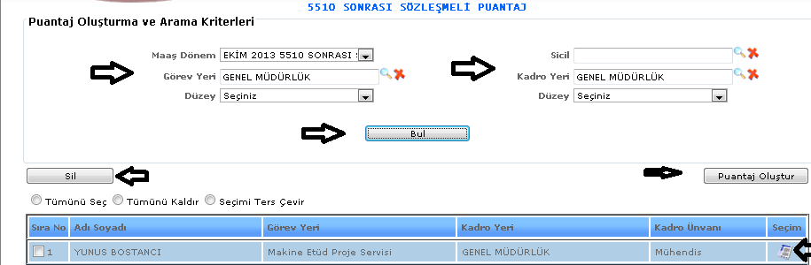 ŞEKİL 3 Bu butona tıkladığımızda karşımıza gelen ekranımızdır. Gelen ekranımızda fiş tipi, fiş kaynağı, tarih vb.