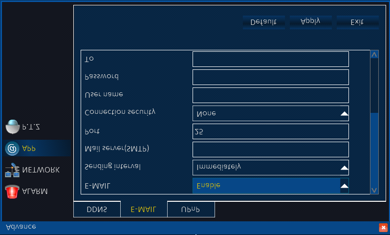 5.2.3 APP 1. DDNS 1) 1) DDNS: Etkinleştir / Devre Dışı, etki alanı adı sunucusu kullandığınızda DNS lütfen etkinleştirin.