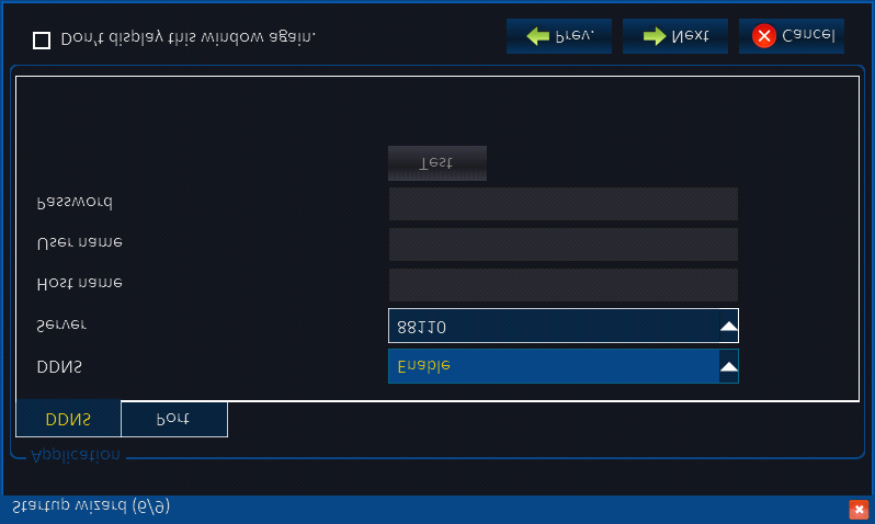 4.6 DDNS & Port Ayarı DDNS: Enable/Disable, DDNS etki alanı adı sunucusu kullanmak için lütfen etkinleştirin.