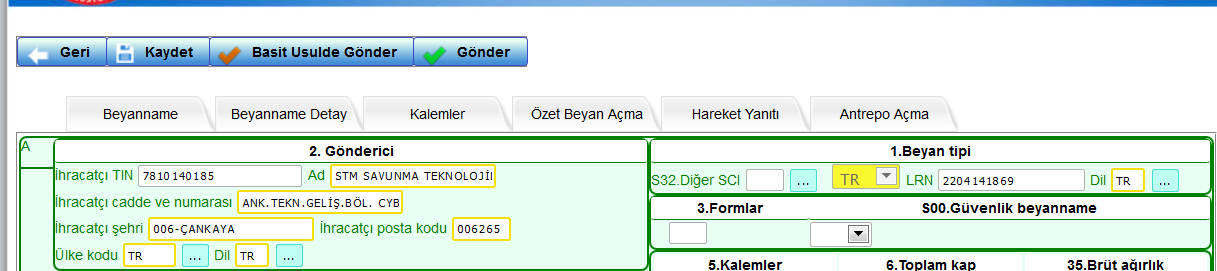 B-ULUSLARASI UYGULAMA(T1 REJİMİ): 01/12/2012 tarihinden itibaren; ülkemizin Ortak Transit Sözleşmesi ne taraf olması öngörülmekte olup anılan tarihten itibaren 27 AB üyesi ülkelere, Sözleşme