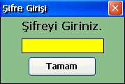 Şifre belirleme ilk olarak Veritabanı Oluştur bölümünde oluşturulabileceği gibi, Ayarlar bölümünde Diğer