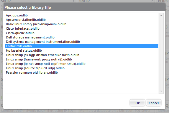 Sensör listelerinden SNMP Library seçimini Add This butonuna tıklayarak ekleyiniz.