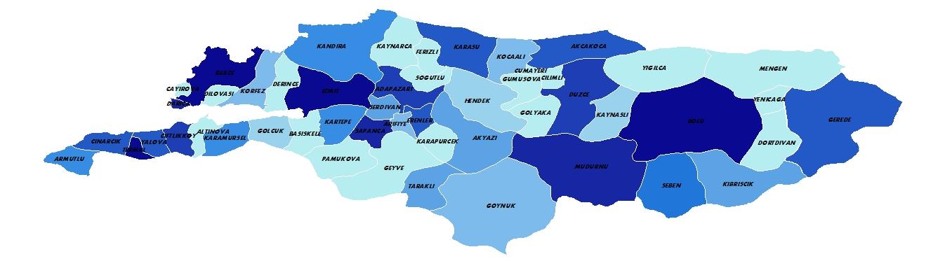 Şekil 11 Doğu Marmara Bölgesi'nde En Çok Geceleme Gerçekleştiren Ülkeler Şekil 12