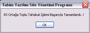 Arama butonuna basıp devri yapılmış olan kat maliki bulunduktan sonra Meskene Geri Al butonuna basılır, Kat Maliki Meskene alınsın mı uyarı penceresine evet yanıtı verildiğinde mesken devrini geri