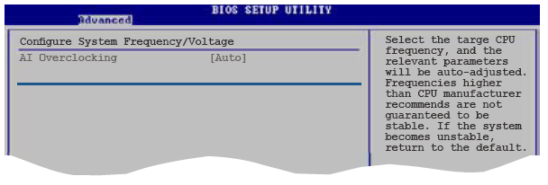 4.4 Advanced menu Advanced menu m addeleriişlem cive diğer donanım ların ayarlarınıdeğiştirm eye izin verir. Advanced menu m addelerini değiştirirken dikkatli olun.