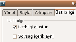 Üst bilgi ve Alt bilgi eklemek Şekil 77. Bilgilendirme araç çubuğunda ki sayfa numaraları Farklı sağ ve sol sayfalar Sağ ve sol sayfalarda farklı üst bilgi veya alt bilgi bulunmasını isteyebilirsiniz.