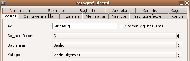 Geleneksel biçimleri oluşturmak Şiir başlığı biçimini oluşturmak Yeni bir Şiir Başlığı biçimi oluşturun. Şiir başlığı biçimi oluşturmak için yukarıda anlatılan basamakları uygulayabilirsiniz.