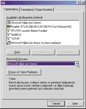 ÇEfi TL WINDOWS 98 PUÇLARI (15) PÜF NOKTASI ÇEfi TL WINDOWS 98 PUÇLARI (15) BAfiLANGIÇ PAROLASINI KAPAT- MAK E er bilgisayar n z bir yerel a a ba l olarak çal flacak flekilde ayarlanm flsa, o zaman