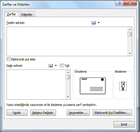 MS WORD 7. BÖLÜM Bölüm Adı: POSTALAR Bölümün Amacı: Postalar sekmesini kullanmak. Neler Öğreneceksiniz? Bu bölümü bitiren kişi: 1. Postalar sekmesi öğelerini tanır. 2.