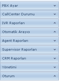 WEB YÖNETĠM VE RAPORLAMA SQL veri tabanına sahip ve web üzerinden eriģilebilmektedir. Yönetim ve Rapor çeģitleri aģağıda belirtildiği gibi web üzerinden alınmaktadır.