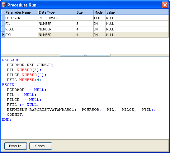 Şekil 5.9. Ekran görünümü. 5.2.4.5. SQL Editörü SQL Editörü VT sorgularının yazılabildiği ve test edilebildiği SQL çalışma ortamıdır.