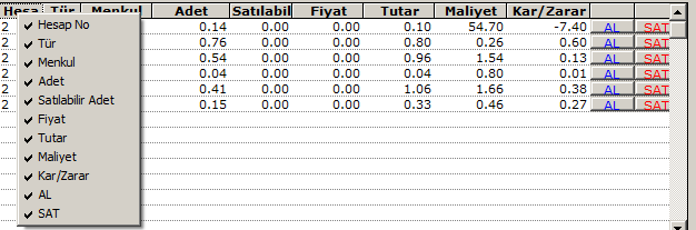 İNG MENKUL ebroker Sayfa 13 / 34 Döviz Birimi Seçimi : Buradaki butonları kullanarak hesabınızı TL / USD ya da EUR bazında izleyebilirsiniz. miktarını gösterir.