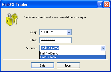 2. HalkFX MetaTrader Programı Oturumu Açma ve Kapatma Program kurulduktan sonra bilgisayarın masaüstüne oluşturulan HalkFX MetaTrader kısayolu tıklanır.
