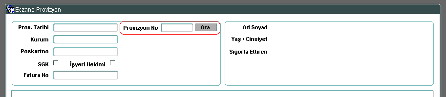 *Provizyon işlemi tamamlandıktan sonra İbraname Bas butonuna basılarak ibraname sigortalıya imzalatılır.