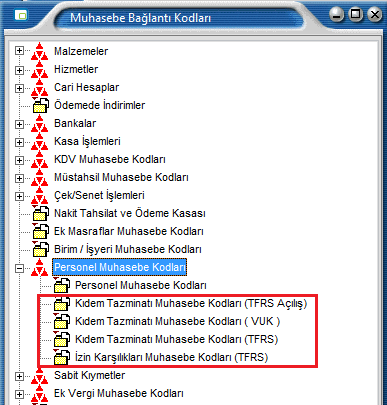 Rapor Tarihi: 01/05/2013 ile Kıdem İhbat Yükü raporu ile sonuçlar listelenir. Yeni bir fonksiyon tanımlanarak Bordro programında yapılan hesaplamaların muhasebeye aktarılabilmesi sağlanmıştır.