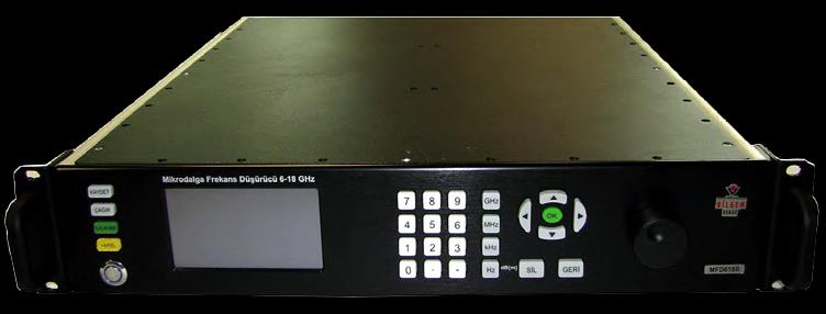 MFD618B: MİKRODALGA FREKANS DÜŞÜRÜCÜ SİSTEMİ Elektronik istihbarat sistemlerinde kullanılan 2-18 GHz frekans aralığındaki işaretleri 70 MHz ara frekansına