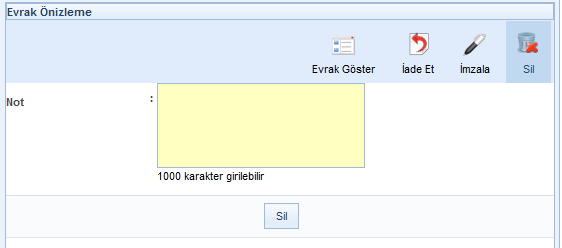 Elektronik paraflanan evrak sayı alarak akışta yer alan bir sonraki kullanıcıya gidecektir.