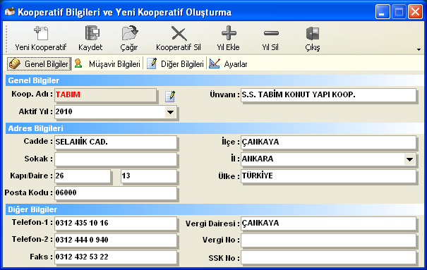 Tabim Kooperatif Otomasyonunu çalıģtırdığınızda lisans iģlemlerinizi yaptırmadığınız için karģınıza Tabim Yazılım Lisans AnlaĢması penceresi gelecektir.