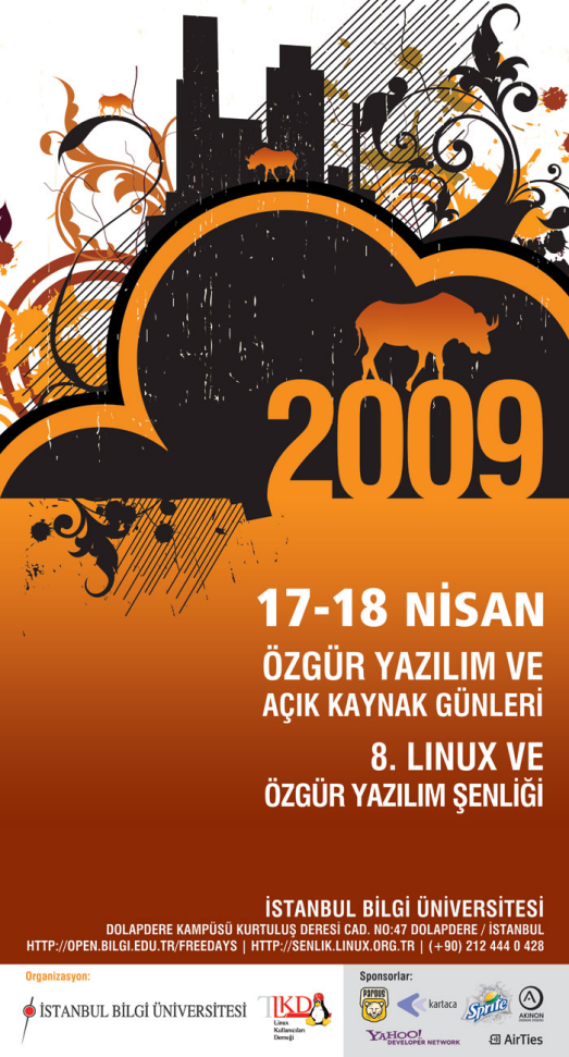 17-18 Nisan günleri yapılacak olan etkinlikte GNU/Linux hakkında gerek teknik gerekse tanıtıcı bilgilere doymanın yanı sıra, birçok çalıştay ve turnuvalar sizi bekliyor olacak.