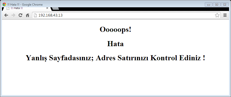 59 Şekil 6.10. Default Host İçin Oluşturulan Dosyanın Test Ekranı. Default host ile ilgili son bir güncelleme daha yaparak sistem için yeni virtual host tasarımları gerçekleştirilir.