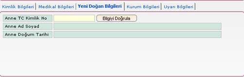 MERNĐS üzerinden sorgulama işlemi gerçekleştirildiğinde, kimlik bilgileri otomatik olarak doldurulur.