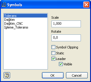 SAYISAL GRAFİK Autodesk Inventor 2008 Tanıtma ve Kullanma Kılavuzu Sembol, tanımlandıktan sonra, Browser penceresindeki Sketched Symbols altında yer alır.