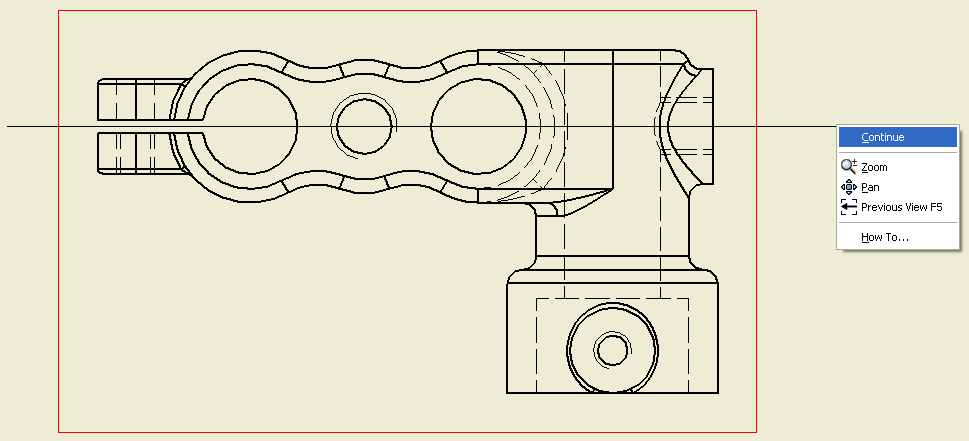 SAYISAL GRAFİK Autodesk Inventor 2008 Tanıtma ve Kullanma Kılavuzu Alıştırma 4: Kesit ve Detay Görünüşler 1. 09_Braket.idw dosyasını açın.