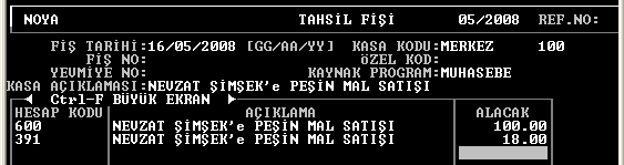 Hesap Makinesi Kullanarak; Sonuç üzerinde iken Alt+1 tuşuna basılır, (fonksiyon tuşlarının olduğu bölümdeki 1 kullanılacaktır) Esc ile hesap makinesi kapatılır, Sonucun yazılacağı alana gelinerek