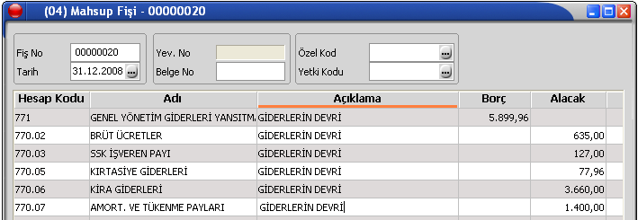 22. İş bankasından bildirilen faiz geliri kayıt edilmiştir. 23.