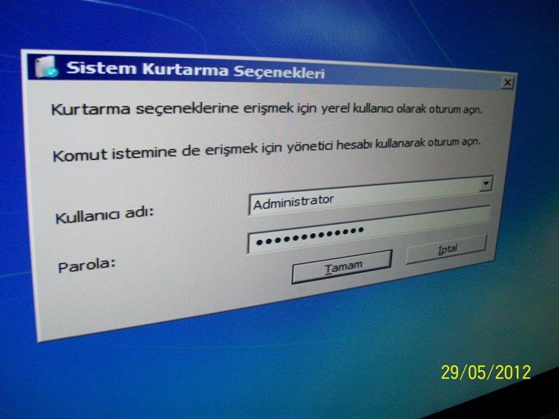 OPS HDD İLE BİLGİSAYARIN ONARILMASI Parola :