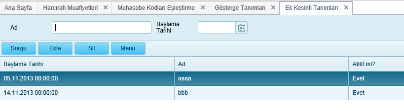 5.10. Yol Giderleri Hesap Eşleştirme Bordro >Tanımlar > Yol Giderleri Hesap Eşleştirme ekranından Görevlendirme işlemlerinde yapılan masraflar için kullanılacak hesaplar için eşleştime yapılabilir.