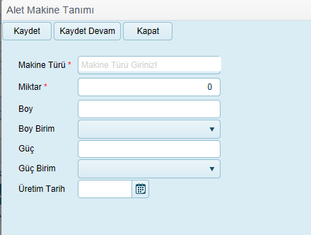 Güç Üretim Tarihi Üyenin sahip olduğu makinenin gücü Üyenin sahip olduğu makinenin üretim tarihi 3.4.7.1.