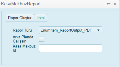 Başlangıç Tarihi Bitiş Tarihi Kasa Makbuz Başlangıç tarihi Kasa Makbuz Bitiş tarihi 6.10.