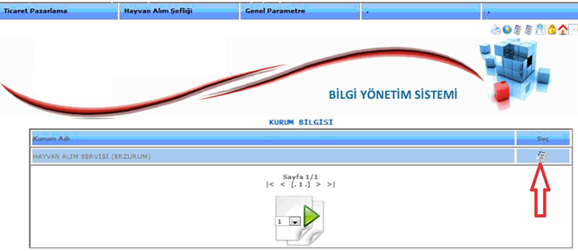 Şekil 39-19 Şekil 39-19 ekranında okla gösterilen seç butonuna