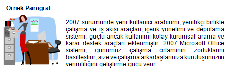 Asılı Girinti Oluşturmak Girinti oluşturmak istenilen paragrafa tıklanır.