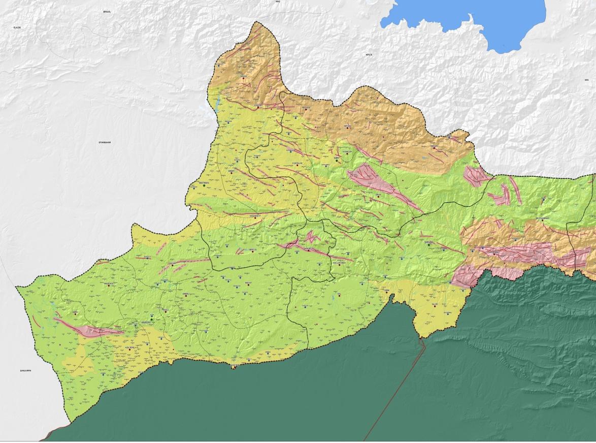 orta kuşağının yerleşime uygun olduğu, kuzey ve güneyde ise önlemli alanlar bulunduğu görülmektedir (Şekil128).