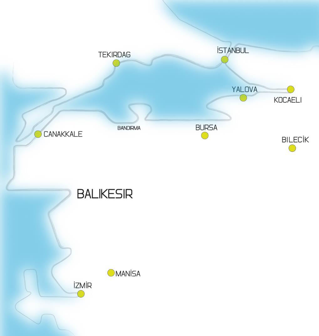 Bandırma da Sanayi Yatırımları ve Talebi Belirleyen Etkenler Bandırma nın Konumu İstanbul, Kocaeli, Bursa illerindeki Organize Sanayi Bölgelerinin dolu, veya dolmakta olması.