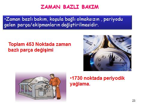 KORUYUCU VE KESTĠRĠMCĠ BAKIM UYGULAMASI ĠLE ENERJĠ TASARRUFU İşletmelerde enerjiyi tüketen makinaların sürekli verimli olarak çalıştırılabilmesi iyi bir bakım yönetimi ve uygulaması ile mümkündür.