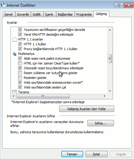 İnternet explorer güvenlik seviyesi seçimi İnternette gezinti yaparken kimi sitelerden gelen reklam amaçlı açılır sitelerin engellenmesi için Gizlilik sekmesinden aşağıdaki gibi Açılır Pencere