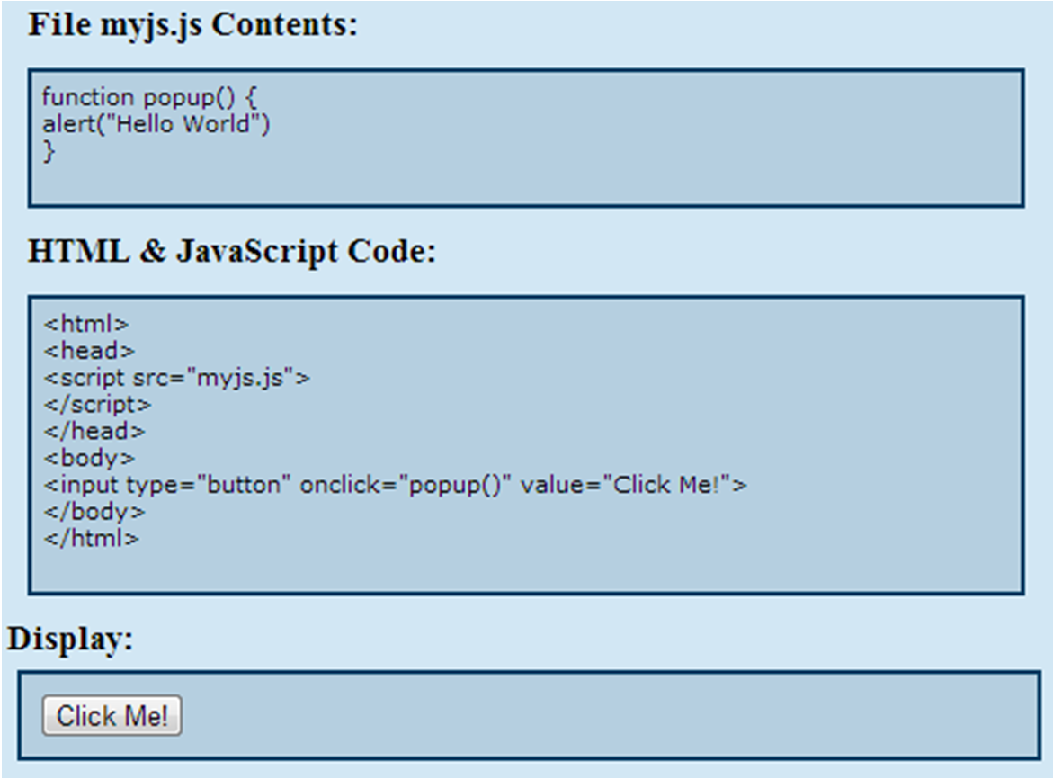 Harici js dosyası Java