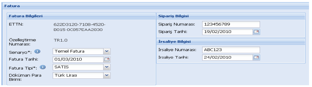 E-Fatura portalı aracılığı ile