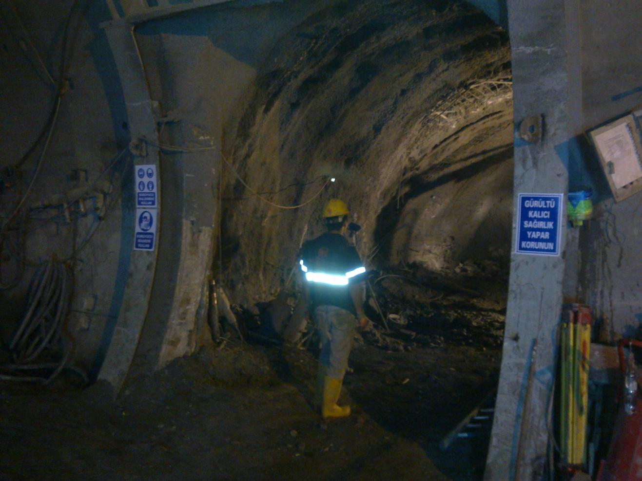 HABERLER MARMARAY PROJESİ / YENİKAPI Kuru Shotcrete Uygulamasında Çıkan Tozun