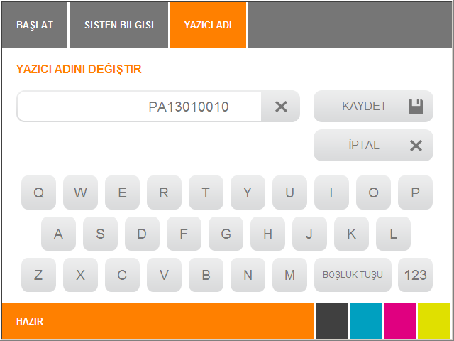 İşletim Şekil 114 Dokunmatik ekran Sistem Bilgisi 2 Aşağıdaki bölümlerde, tek tek menü öğeleri hakkında daha ayrıntılı bilgi verilmiştir. 5.3.