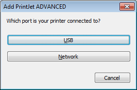 Kurulum 4.12 Ağ kablosu üzerinden bağlantı Şekil 32 PrintJet ADVANCED Explorer 1 PrintJet ADVANCED yazıcıyı eklemek için, [Add ] (Ekle.