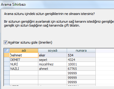 Bunu görebilmek için Veritabanı araçlarından ilişkilere tıkladığımız zaman