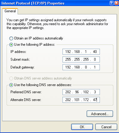 4. "Internet Protokol e çift tıklayın(tcp / IP)". ( Resim 8-5) Resim 8-5 5. PC nin IP adresini görün, gizli yan ağ,varsayılan ağ geçidi.